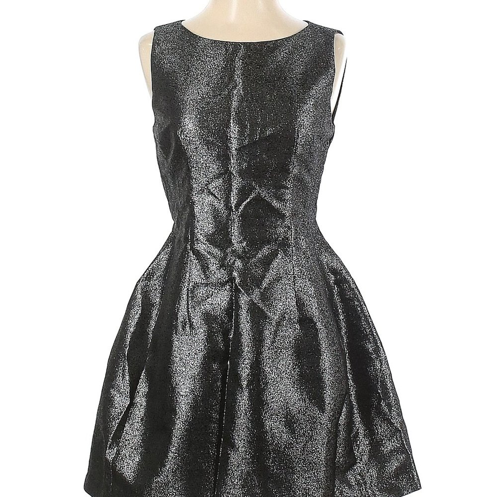 Bar III Dark Silver Cocktail Dress sz S